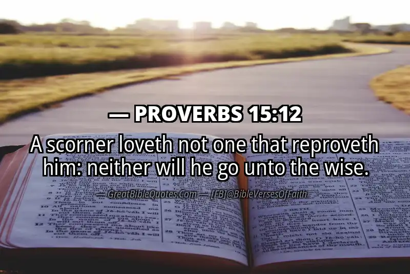 PROVERBS 15:12 Verse