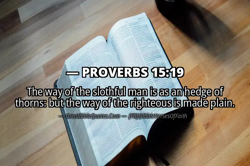 PROVERBS 15:19 Verse
