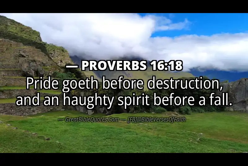 PROVERBS 16:18 Verse