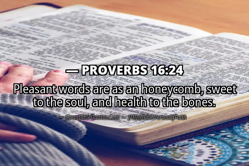 PROVERBS 16:24 Verse Image