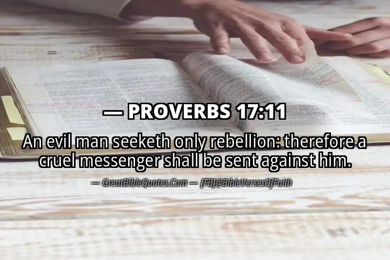 PROVERBS 17:11 Verse