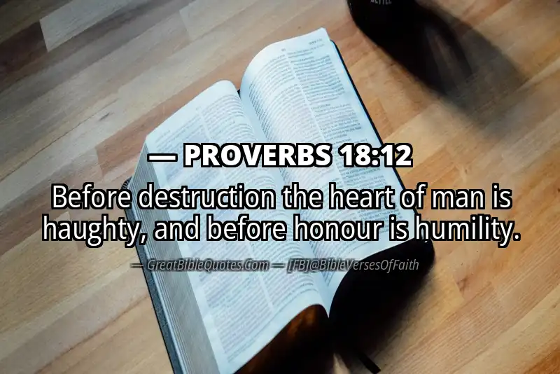PROVERBS 18:12 Verse
