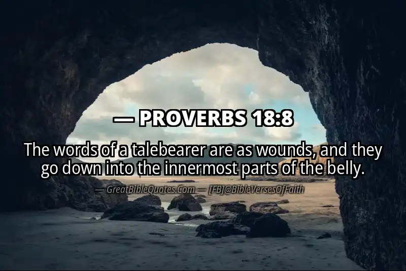 PROVERBS 18:8 Verse