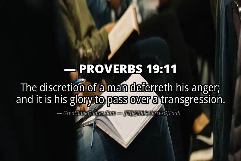 PROVERBS 19:11 Verse
