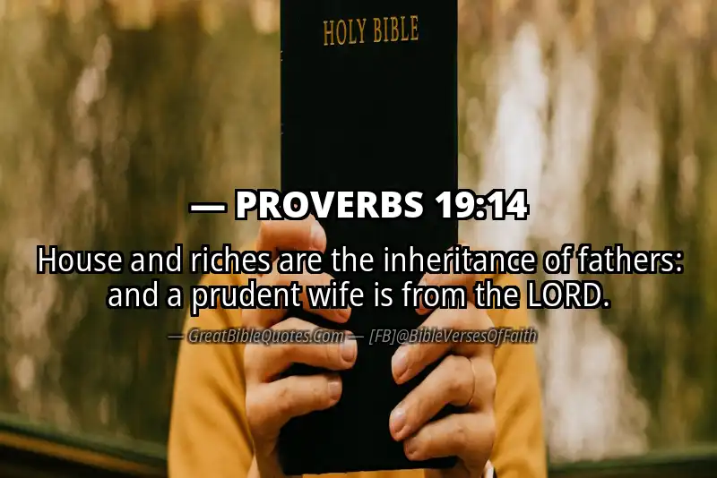 PROVERBS 19:14 Verse