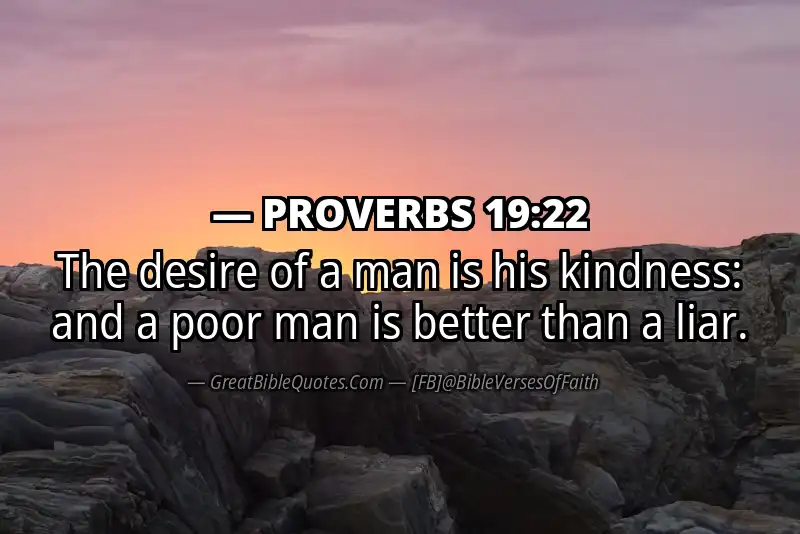 PROVERBS 19:22 Verse