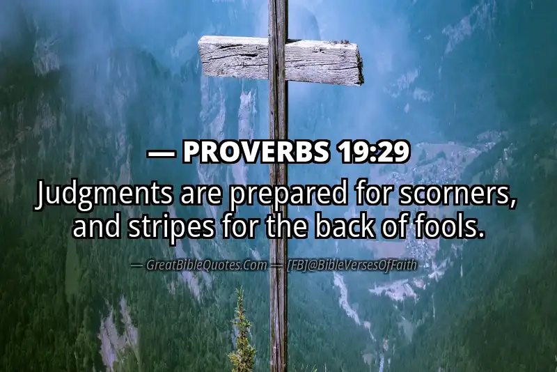 PROVERBS 19:29 Verse