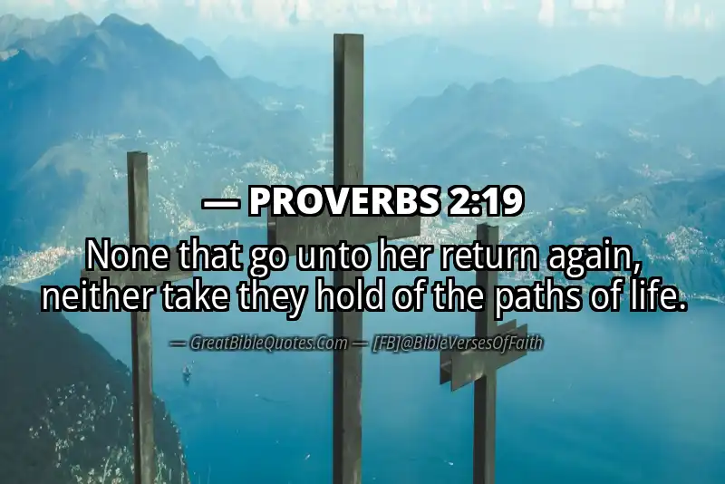 PROVERBS 2:19 Verse