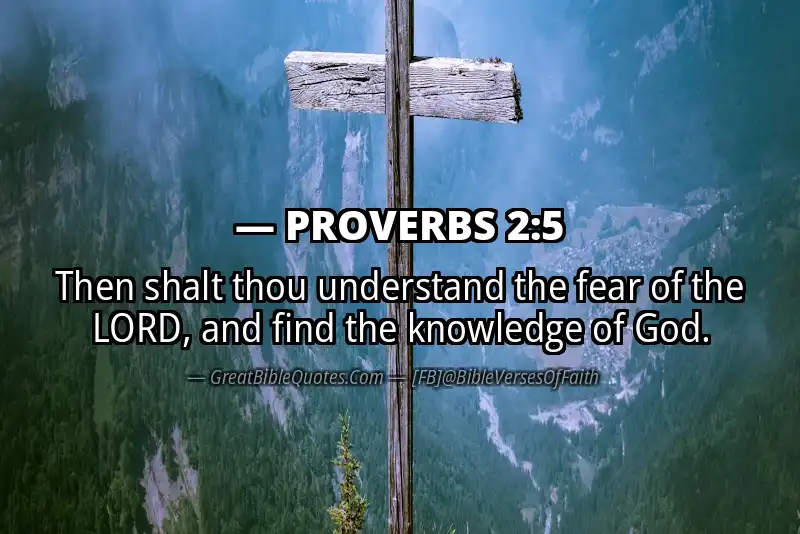 PROVERBS 2:5 Verse