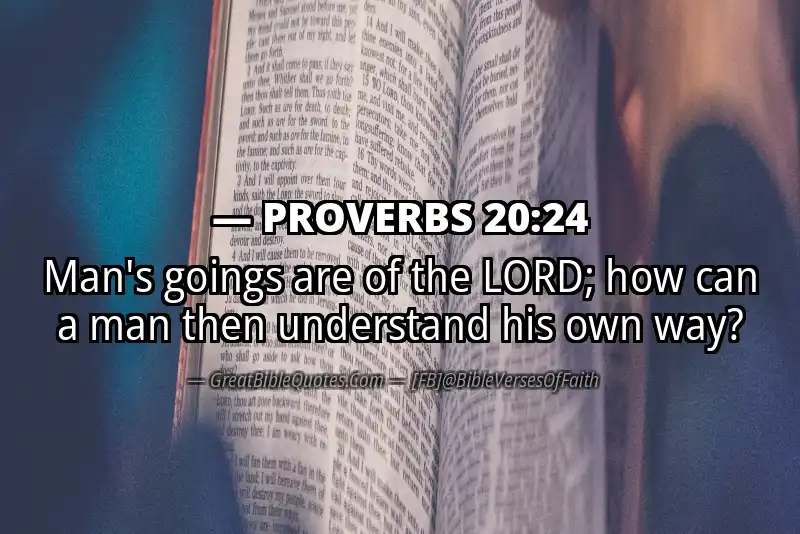 PROVERBS 20:24 Verse Image