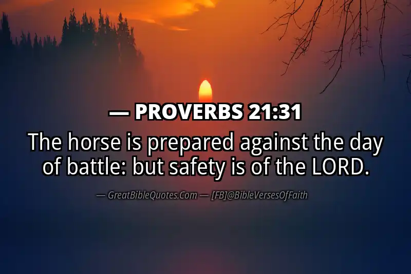 PROVERBS 21:31 Verse