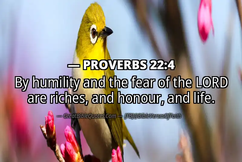 PROVERBS 22:4 Verse