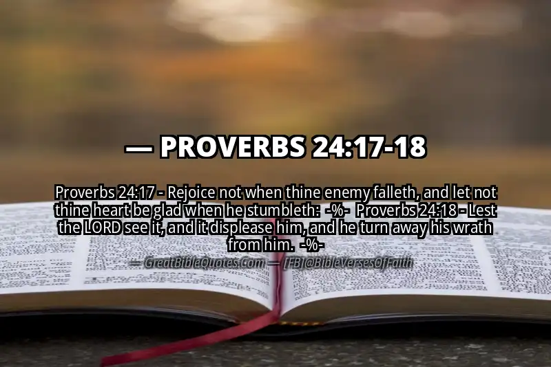 Image for PROVERBS 24:17-18 Bible verse
