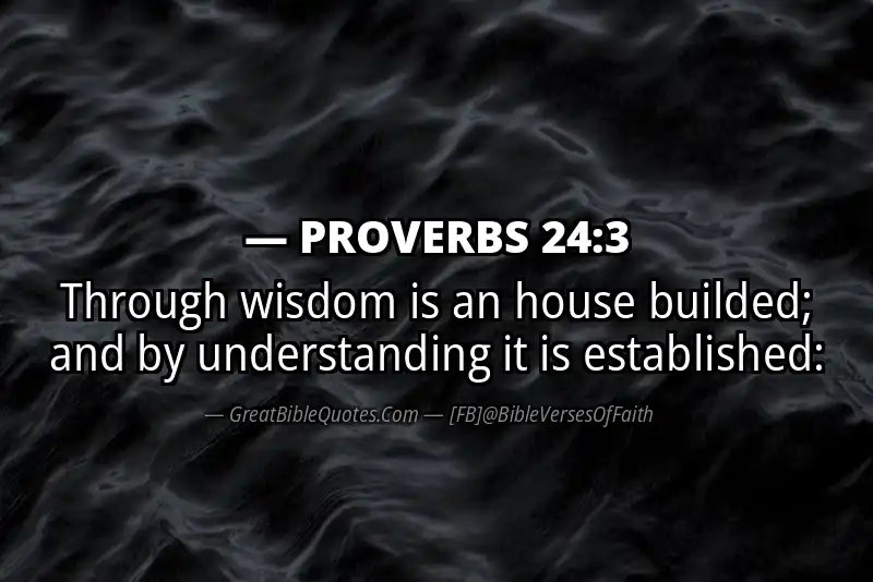 Image for PROVERBS 24:3 Bible verse