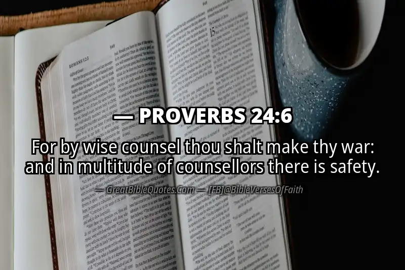 PROVERBS 24:6 Verse