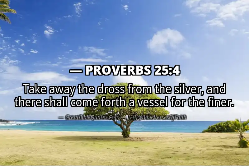 PROVERBS 25:4 Verse