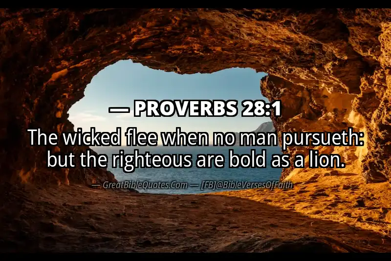 Image for PROVERBS 28:1 Bible verse
