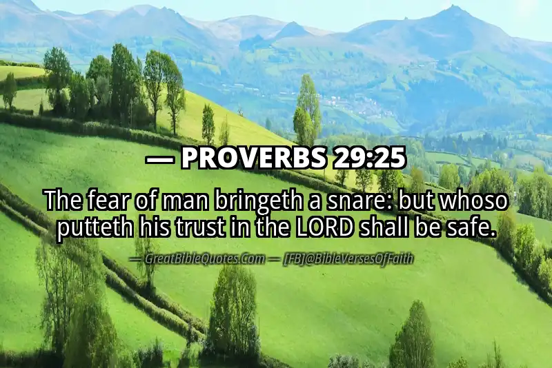 Image for PROVERBS 29:25 Bible verse