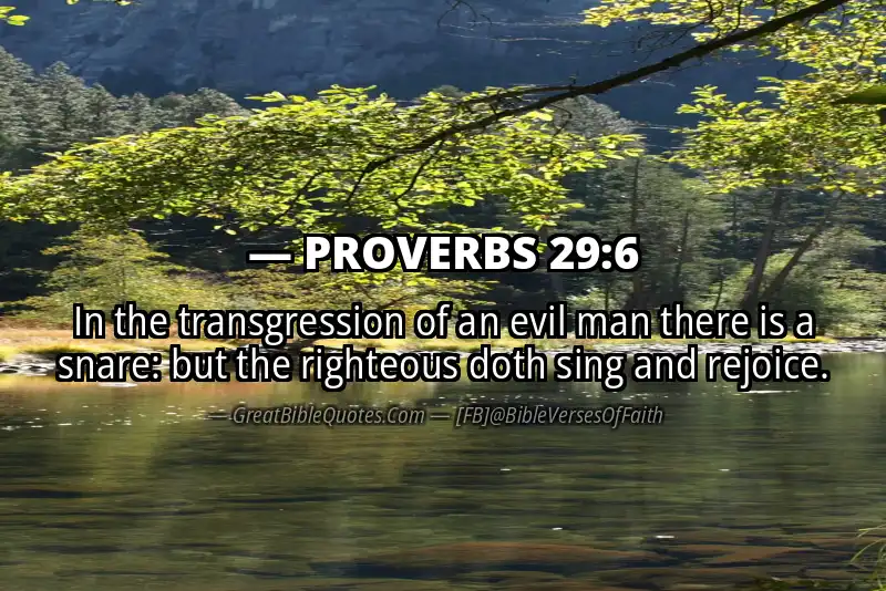PROVERBS 29:6 Verse