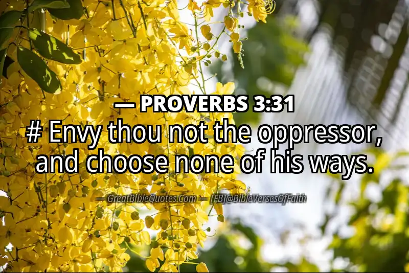 PROVERBS 3:31 Verse