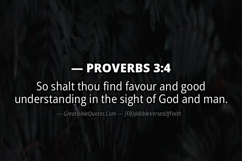 PROVERBS 3:4 Verse