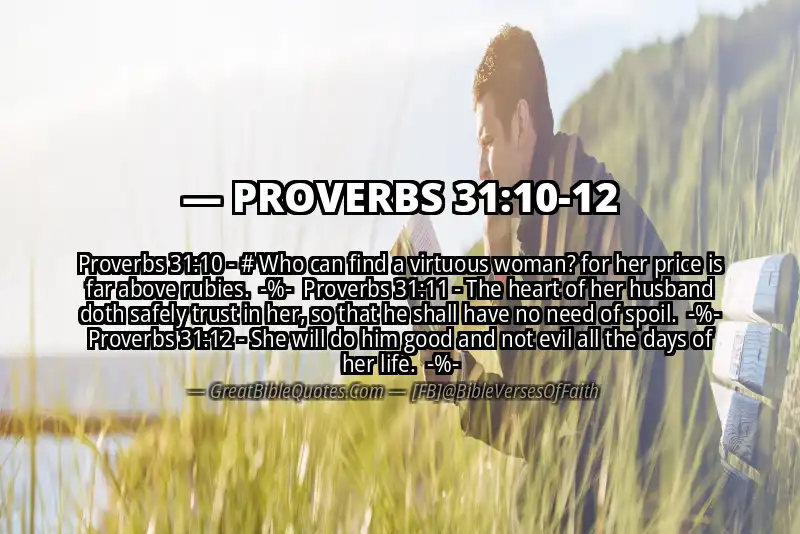 Image for PROVERBS 31:10-12 Bible verse