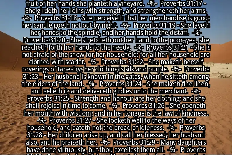 Image for PROVERBS 31:10-31 Bible verse