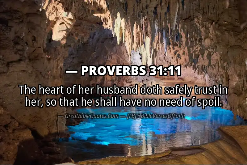 PROVERBS 31:11 Verse