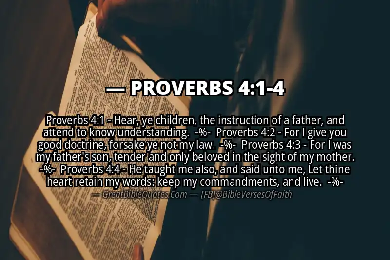 Image for PROVERBS 4:1-4 Bible verse