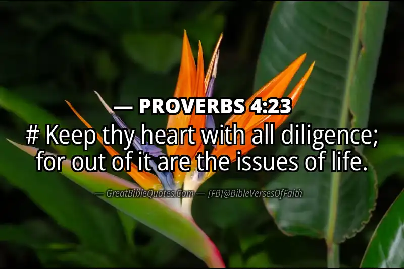 Image for PROVERBS 4:23 Bible verse