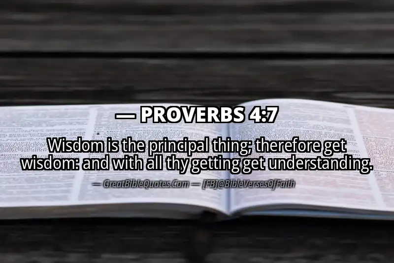 Image for PROVERBS 4:7 Bible verse
