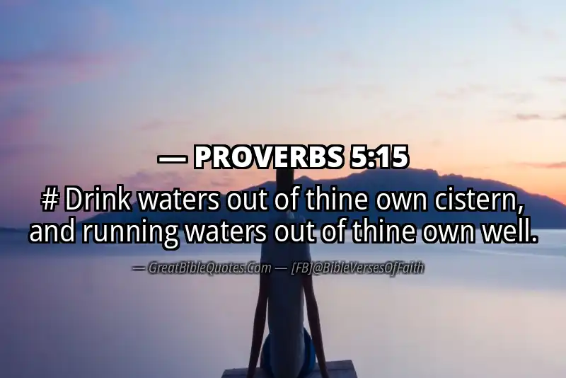 PROVERBS 5:15 Verse