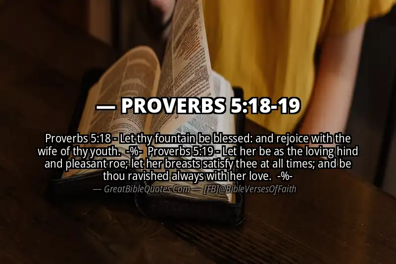 Image for PROVERBS 5:18-19 Bible verse