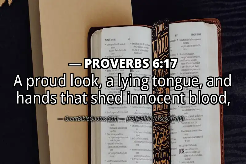 PROVERBS 6:17 Verse