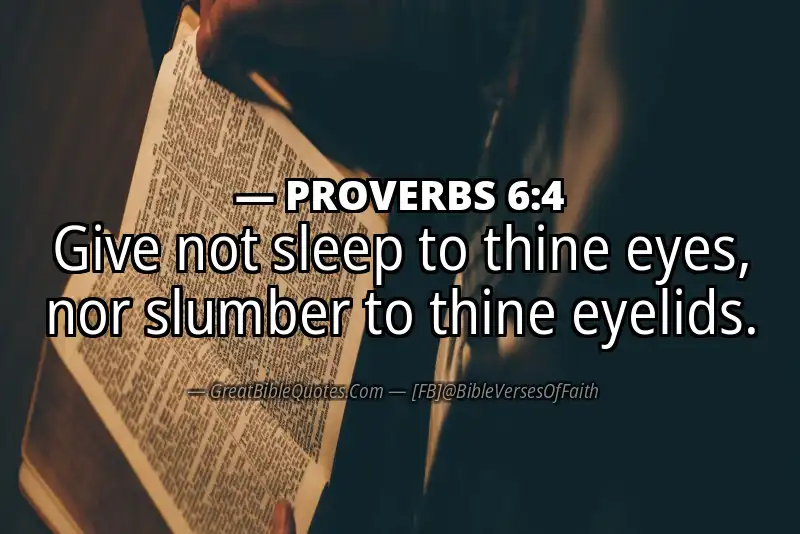 PROVERBS 6:4 Verse