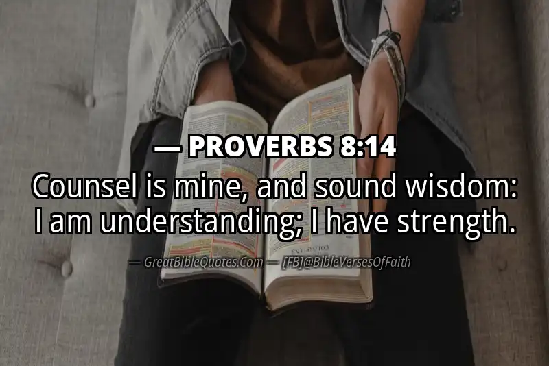 Image for PROVERBS 8:14 Bible verse