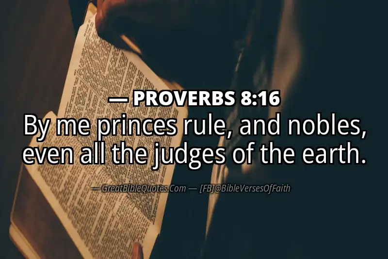 PROVERBS 8:16 Verse Image