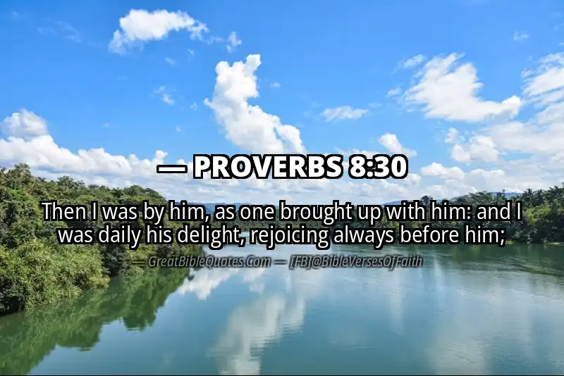 PROVERBS 8:30 Verse