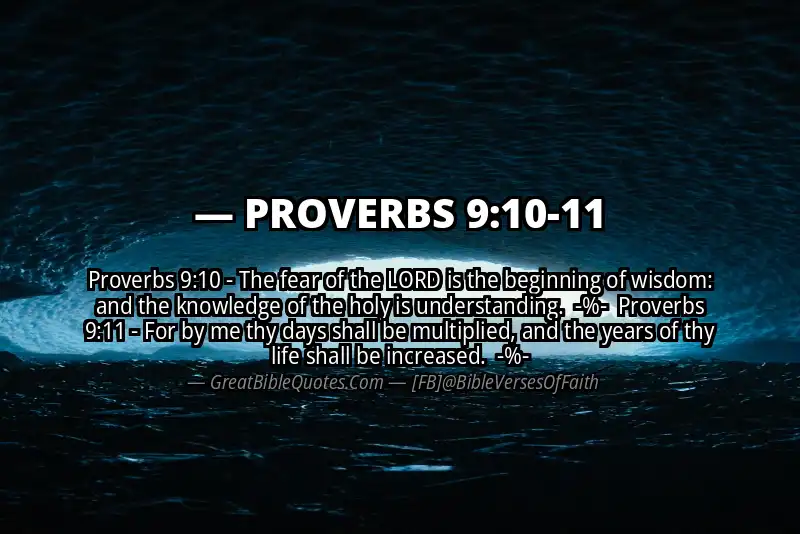 Image for PROVERBS 9:10-11 Bible verse