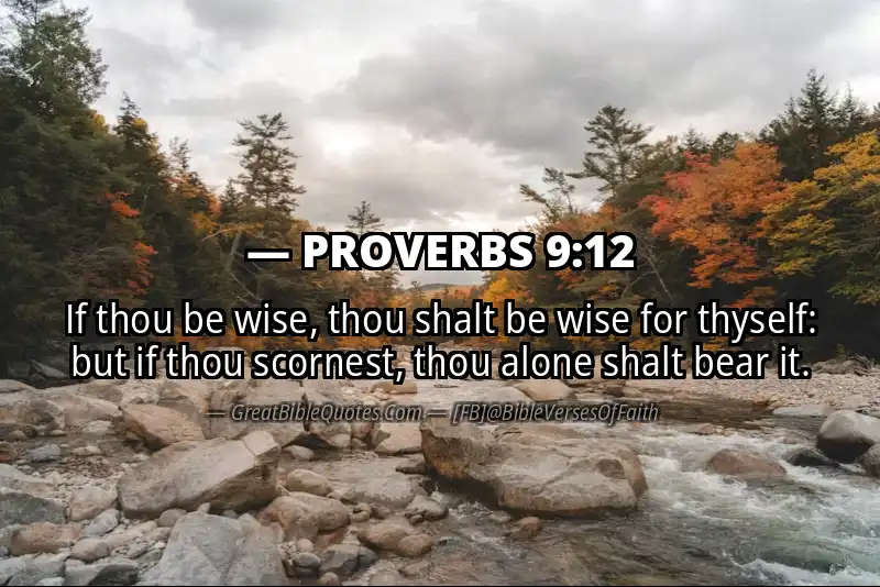 PROVERBS 9:12 Verse