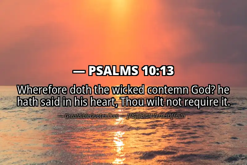 PSALMS 10:13 Verse