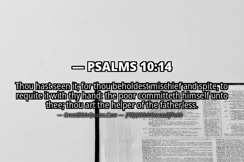 PSALMS 10:14 Verse