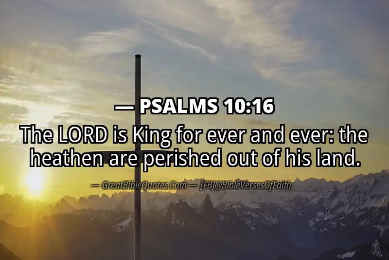 PSALMS 10:16 Verse