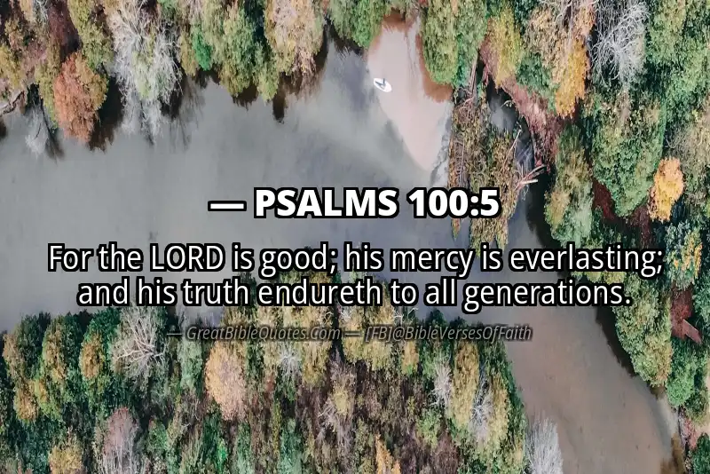 Image for PSALMS 100:5 Bible verse