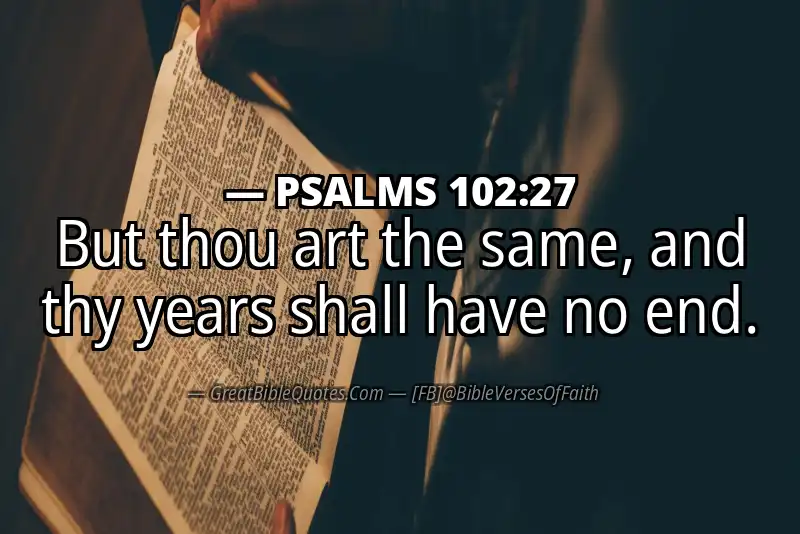 PSALMS 102:27 Verse