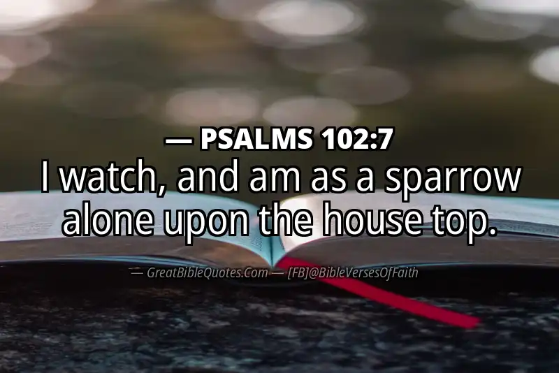 PSALMS 102:7 Verse
