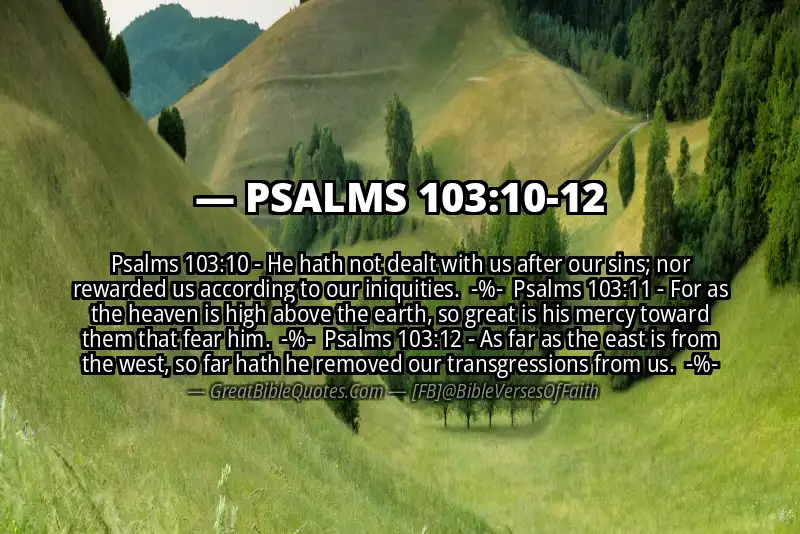 Image for PSALMS 103:10-12 Bible verse