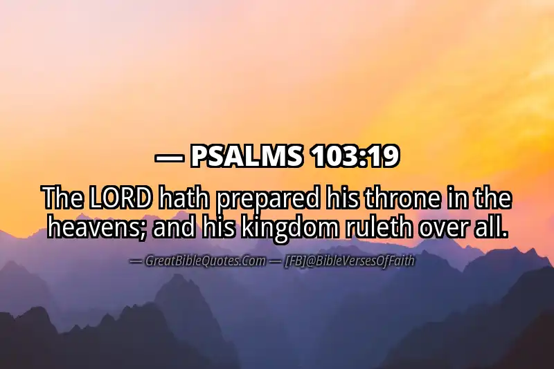 PSALMS 103:19 Verse