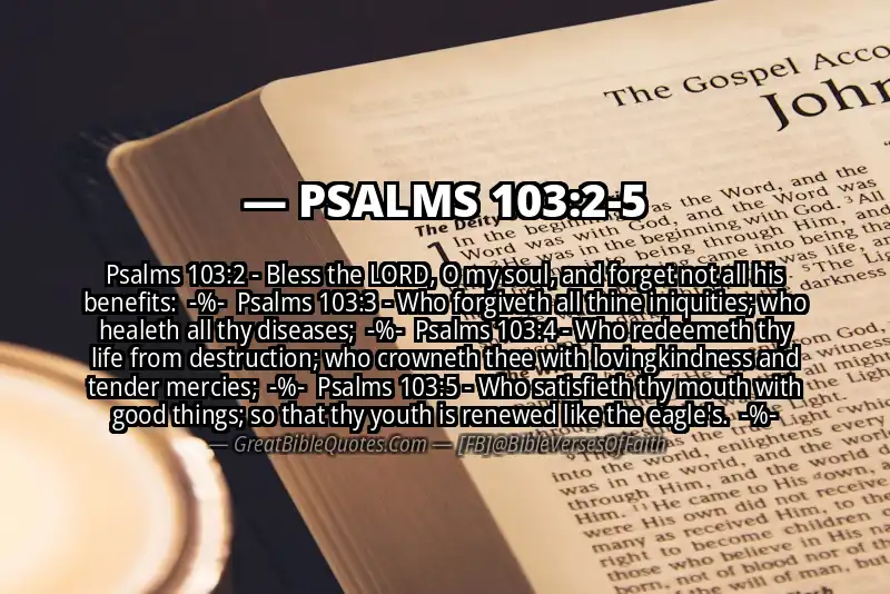 Image for PSALMS 103:2-5 Bible verse