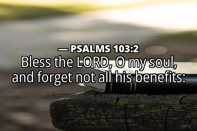 PSALMS 103:2 Verse